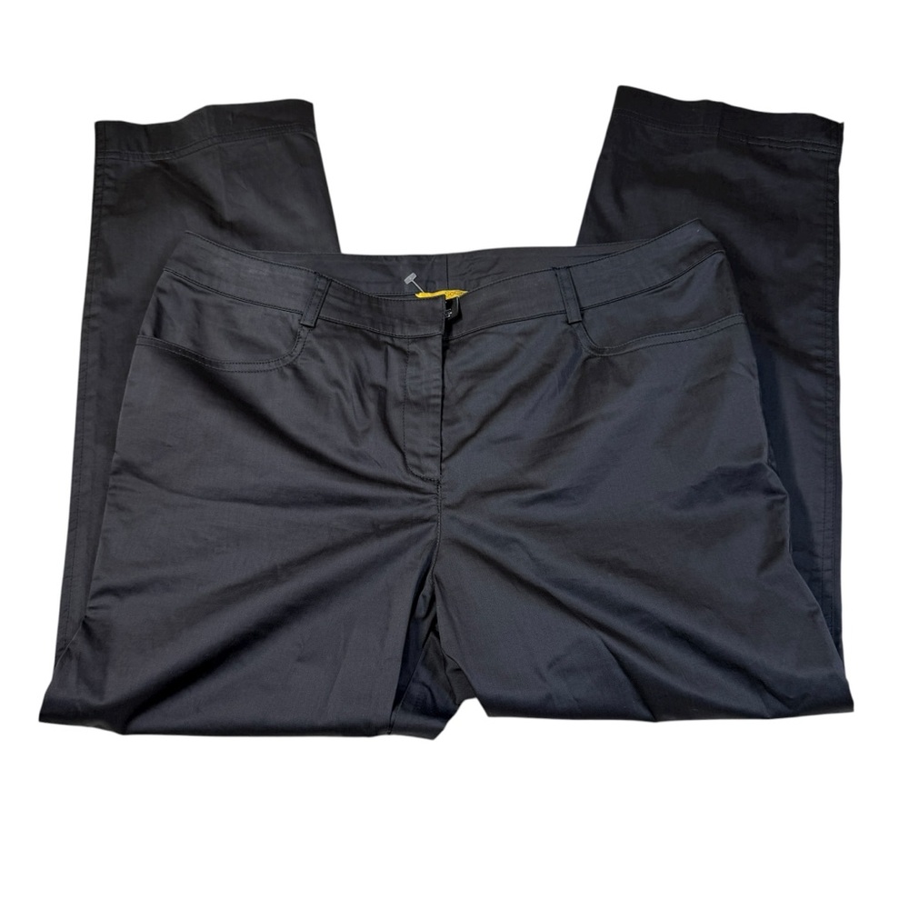 SoCa St. John Womens Ankle Pants Orange‎ Zipper Pockets Cotton Size 12